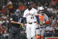 Yordan Alvarez is due for a home run (Imagn)